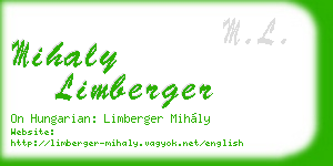 mihaly limberger business card